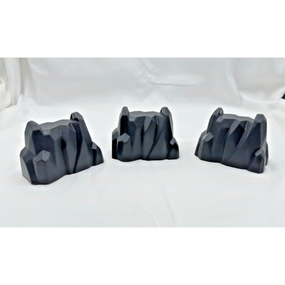 Brio World Wooden Railway‎ Train Replacement Mountain Rock Risers x 3 Gray